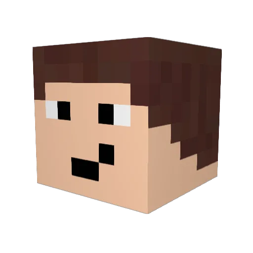 itzSturmmuffin Minecraft avatar head, 3D render