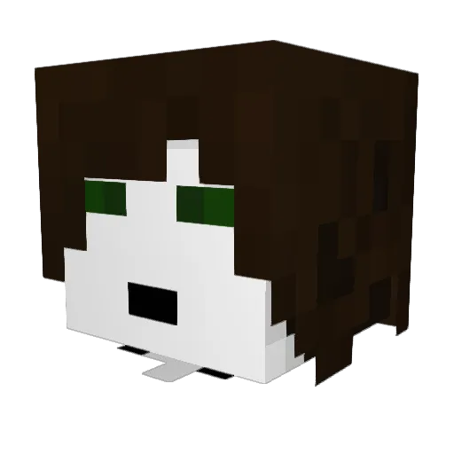 itzTairoxPvP Minecraft avatar head, 3D render