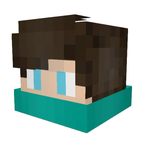 itzTiroxHD Minecraft avatar head, 3D render