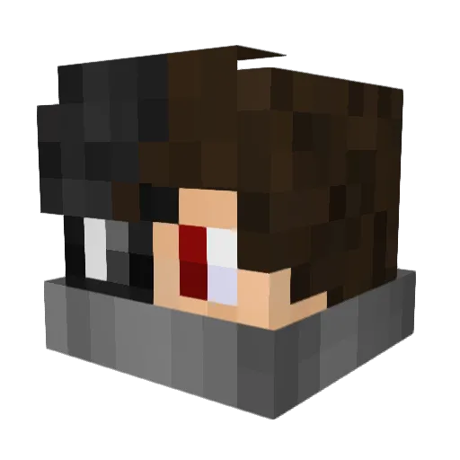 itzTonixPvP Minecraft avatar head, 3D render