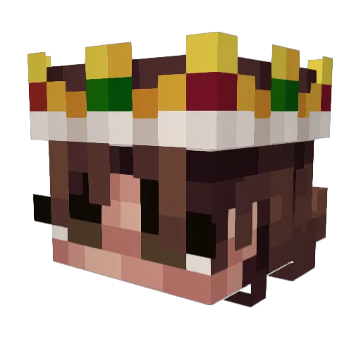 itzVenandi Minecraft avatar head, 3D render