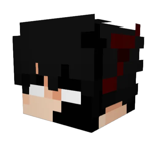 itz_Fopi Minecraft avatar head, 3D render