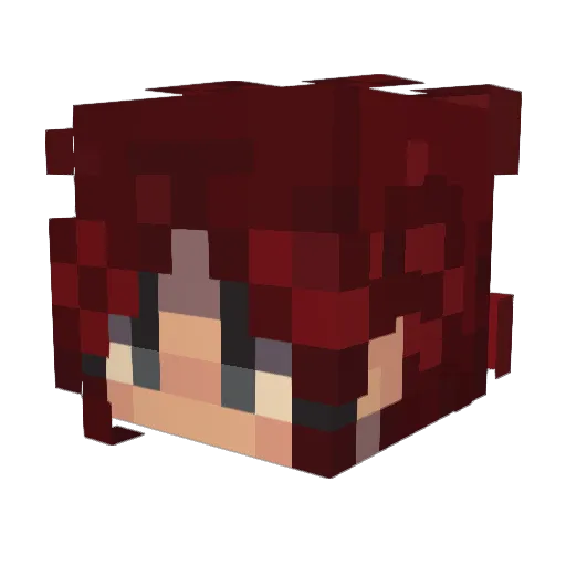 itz_Marii Minecraft avatar head, 3D render