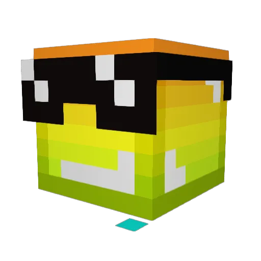 itz_RegixT Minecraft avatar head, 3D render