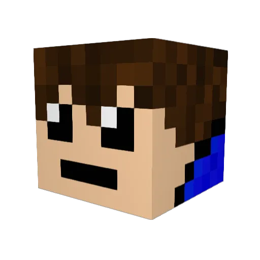itz_anru Minecraft avatar head, 3D render