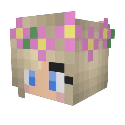 itz_ine Minecraft avatar head, 3D render