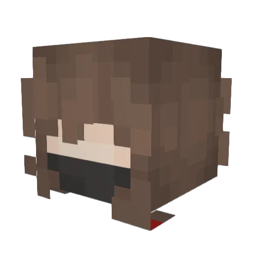 itz_lua Minecraft avatar head, 3D render