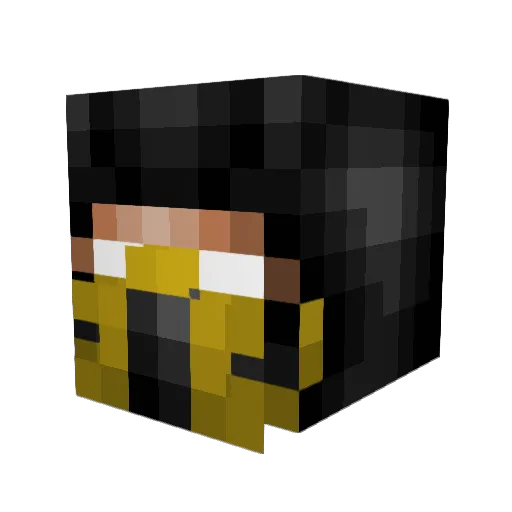 itz_mando Minecraft avatar head, 3D render