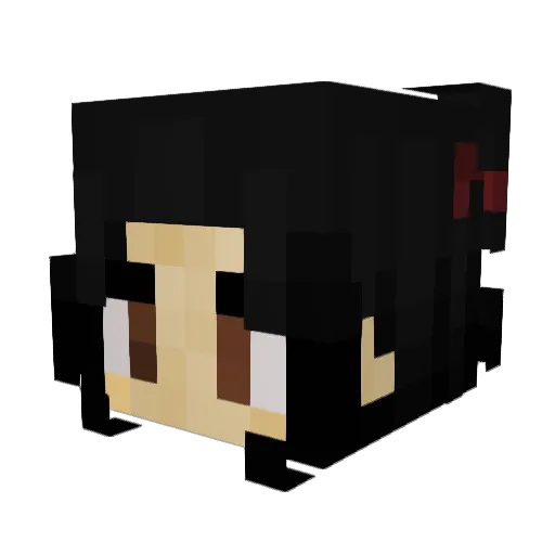 itz_meee_liv Minecraft avatar head, 3D render