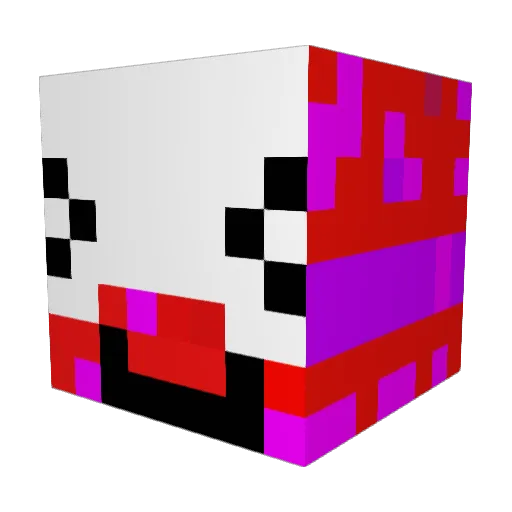 itz_pufferVr Minecraft avatar head, 3D render