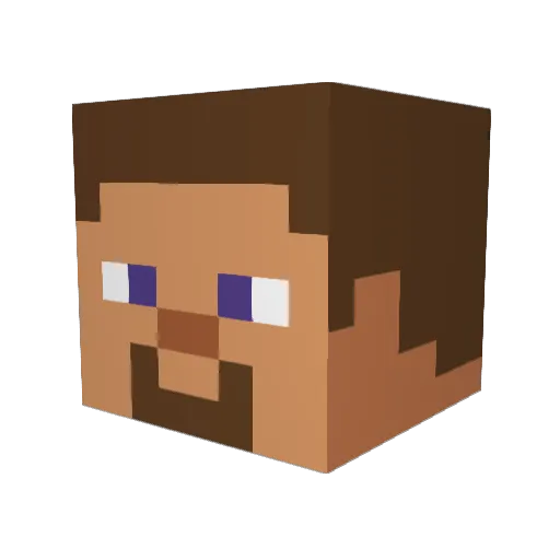 itzaMANster Minecraft avatar head, 3D render