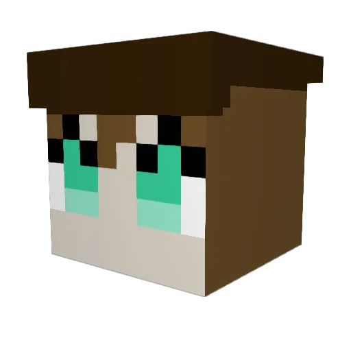 itza_cap Minecraft avatar head, 3D render