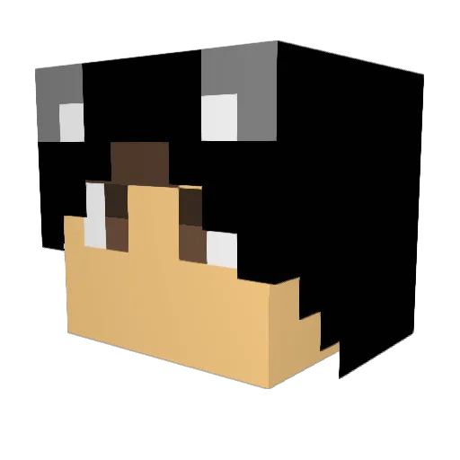 itzahmedxsa Minecraft avatar head, 3D render