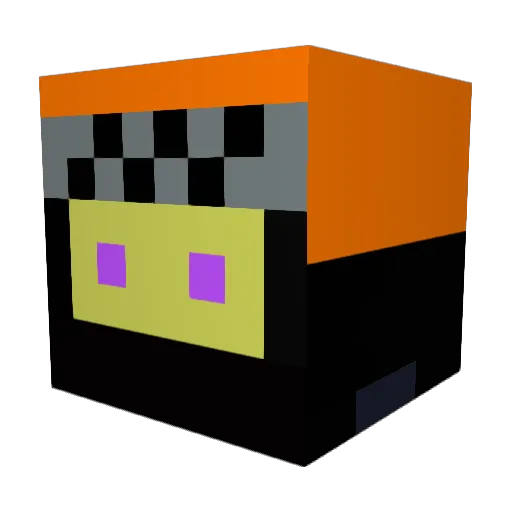itzarox Minecraft avatar head, 3D render