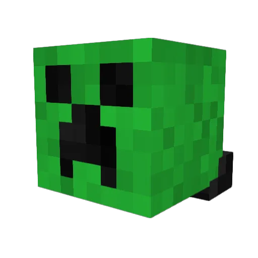 itzbebbster Minecraft avatar head, 3D render