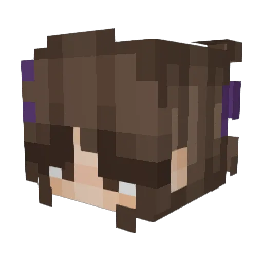 itzdavinki Minecraft avatar head, 3D render