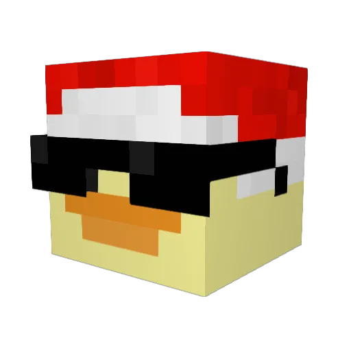 itzeliiii Minecraft avatar head, 3D render