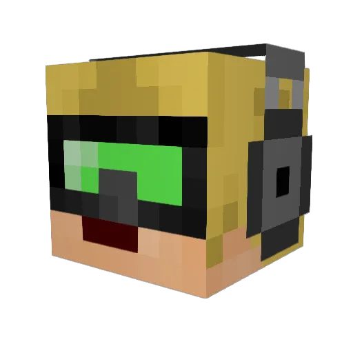 itzgavinp Minecraft avatar head, 3D render
