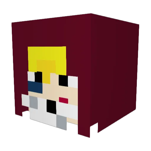 itzh_andre Minecraft avatar head, 3D render