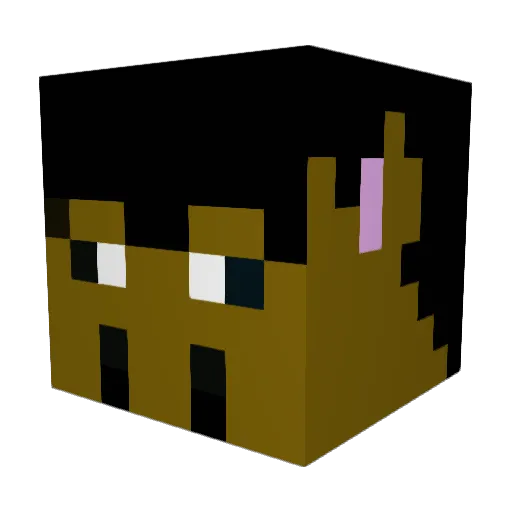 itzhomohengst Minecraft avatar head, 3D render