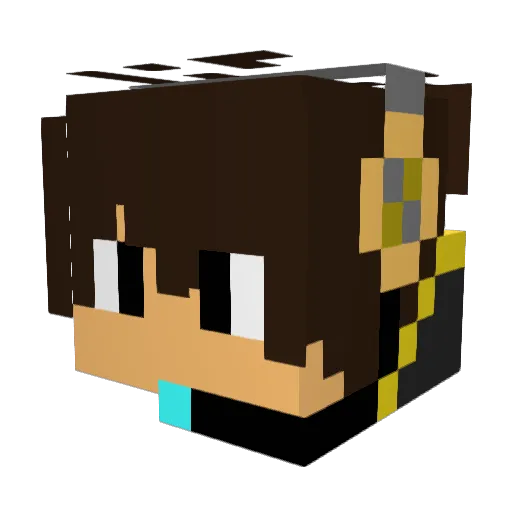 itzhunterfry_ Minecraft avatar head, 3D render