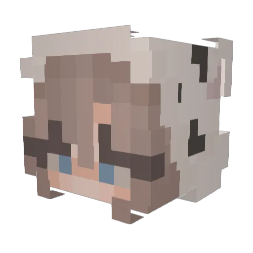 itzizzyc Minecraft avatar head, 3D render