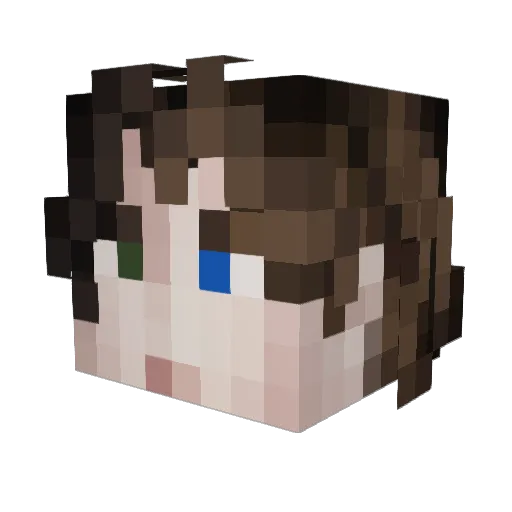 itzjano Minecraft avatar head, 3D render