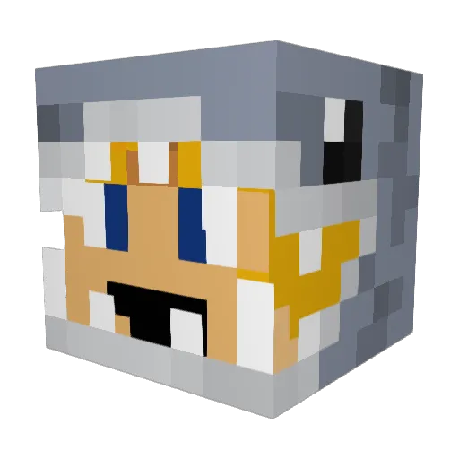 itzjawz Minecraft avatar head, 3D render