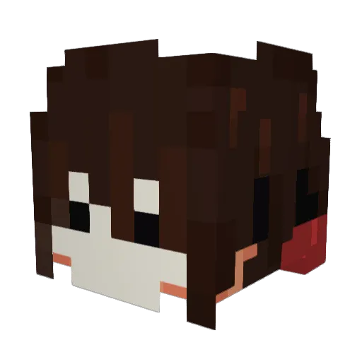 itzjochi Minecraft avatar head, 3D render
