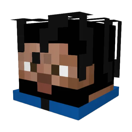 itzjustcee Minecraft avatar head, 3D render