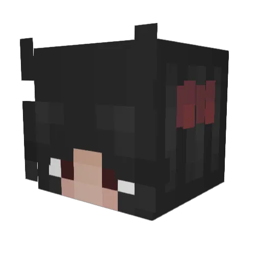 itzjuztvero Minecraft avatar head, 3D render