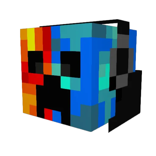 itzkai__ Minecraft avatar head, 3D render
