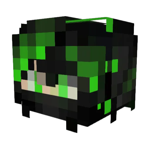 itzkinglouie Minecraft avatar head, 3D render