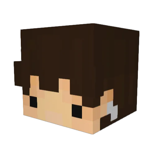 itzkouhai Minecraft avatar head, 3D render
