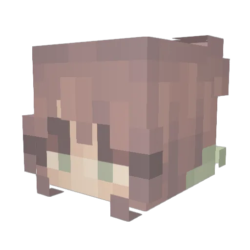 itzlikeflo Minecraft avatar head, 3D render
