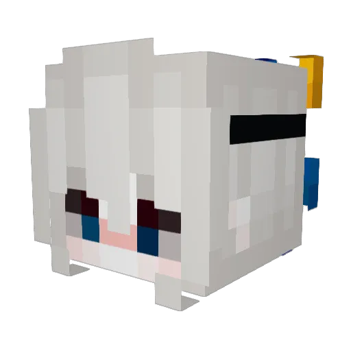 itzmarusja Minecraft avatar head, 3D render