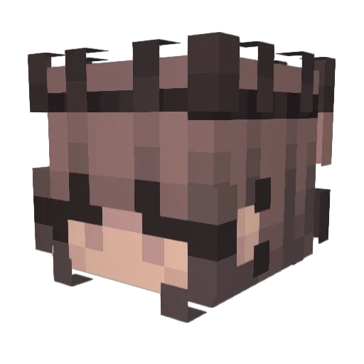 itzmeV Minecraft avatar head, 3D render