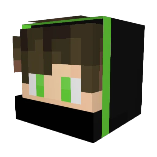 itzmrbulb Minecraft avatar head, 3D render