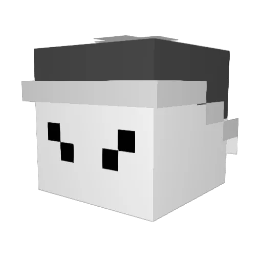 itznot__Al1 Minecraft avatar head, 3D render