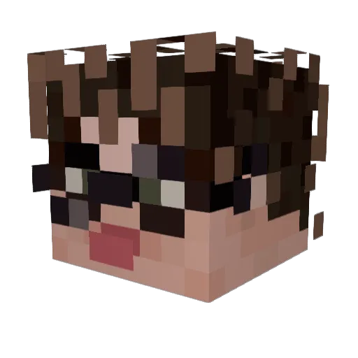 itzpowerz Minecraft avatar head, 3D render