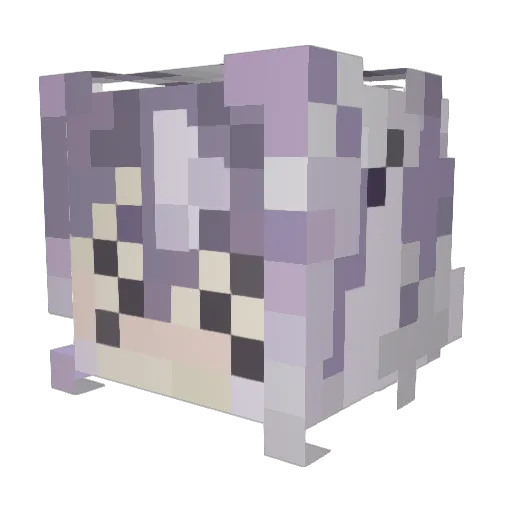itzpupcake Minecraft avatar head, 3D render