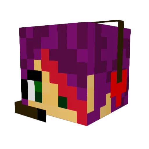 itzrache Minecraft avatar head, 3D render