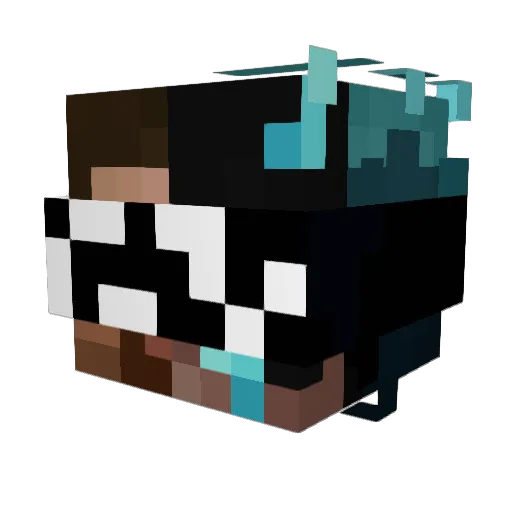 itzrealmanepaer Minecraft avatar head, 3D render