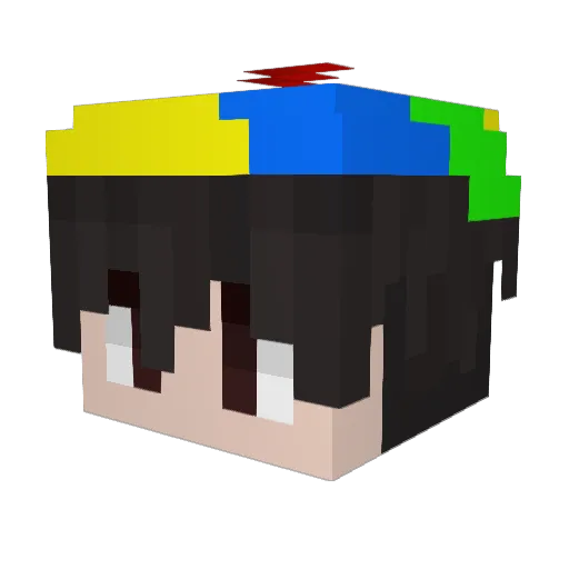 itzreiko_ Minecraft avatar head, 3D render