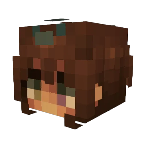 itzs0phh Minecraft avatar head, 3D render