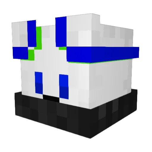 itzspinex Minecraft avatar head, 3D render
