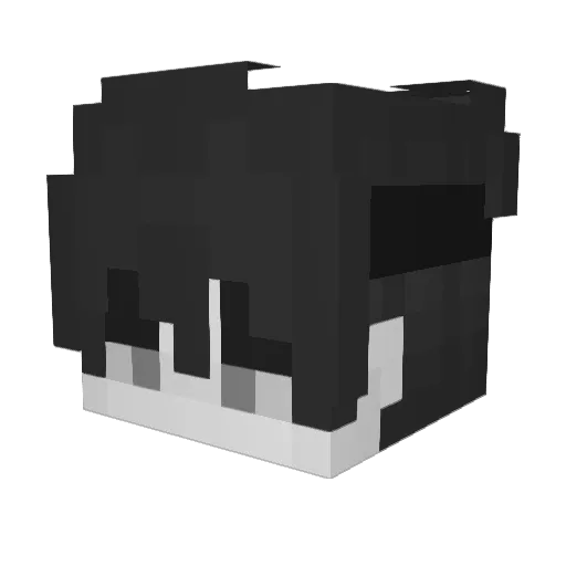 itzvixy Minecraft avatar head, 3D render