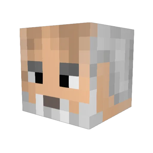 itzwaffel4420 Minecraft avatar head, 3D render