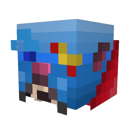 itzwolfy901 Minecraft avatar head, 3D render