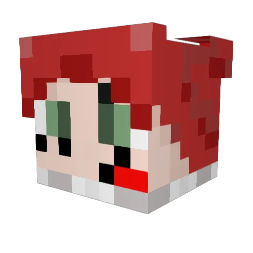 itzyooki Minecraft avatar head, 3D render